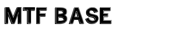 MTF Base font preview